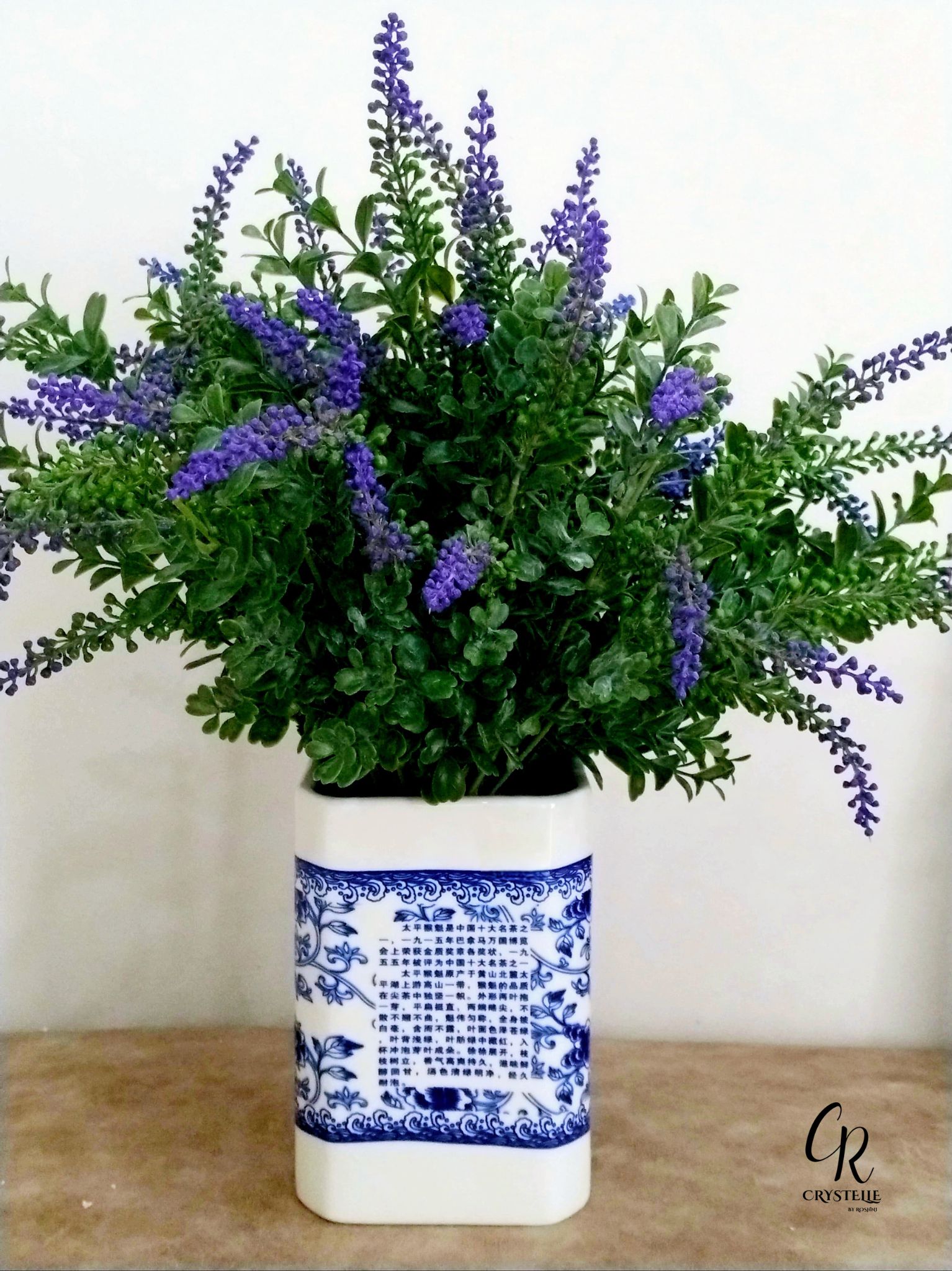 Blue Pottery Flower Vase